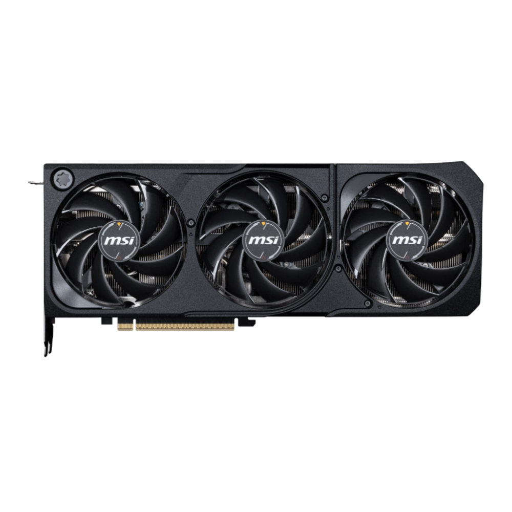 MSI Nvidia Graphic Card RTX 5070 12GB DDR7 Shadow 3X OC Triple Fan view 2